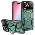 thumbnail image 1 of TECH CIRCLE Magnetic Case For iPhone 14 Pro Max,360°Rotate Magnetic Ring Stand Case with Mag-Safe Rugged Shockproof Protective Anti-Drop Cover for Apple iPhone 14 Pro Max 6.7" 2022,Darkgreen, 1 of 8