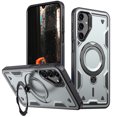 thumbnail image 1 of TECH CIRCLE Magnetic Case for Galaxy A35, [Compatible with MagSafe] Built in 360° Rotatable Ring Holder Kickstand Slim Shockproof Protective Phone Case for Galaxy A35 6.6" 2024,Gray, 1 of 6