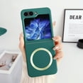 thumbnail image 1 of TECH CIRCLE Magnetic Case for Samsung Galaxy Z Flip 5, Lightweight Ultra-thin Slim Fit Hard PC Phone Case Compatible for Magsafe Anti-Scratch Shockproof Protective Cover for Galaxy Z Flip 5,Darkgreen, 1 of 2