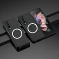 thumbnail image 1 of TECH CIRCLE Magnetic Case for Samsung Galaxy Z Fold 4, Lightweight Ultra-thin Slim Fit Hard PC Phone Case Compatible for Magsafe Anti-Scratch Shockproof Protective Cover for Galaxy Z Fold 4,Black, 1 of 10