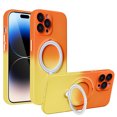 thumbnail image 1 of TECH CIRCLE Magnetic Case For iPhone 11 Pro Max with Invisible Stand [Compatible with MagSafe] Shockproof Protective Slim Gradient Color Ring Holder Phone Cases for iPhone 11 Pro Max,Orange Yellow, 1 of 7