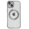 thumbnail image 1 of TECH CIRCLE Magnetic Clear Case for iPhone 16 with Camera Lens Protector Plating Luxury Case Compatible with MagSafe Soft TPU Shockproof Protective Phone Case for 16 Pro Max 6.1 Inch,Silver, 1 of 6