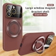 thumbnail image 1 of TECH CIRCLE Magnetic For iPhone 12 Pro Max Case,Compatible with MagSafe Military Grade Rugged Slim Stand Ring Holder Shockproof Protective Phone Cover for iPhone 12 Pro Max 6.7" 2020,Red, 1 of 1