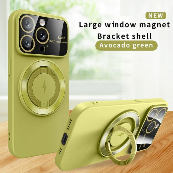 TECH CIRCLE Magnetic For iPhone 13 Pro Case,Compatible with MagSafe Military Grade Rugged Slim Stand Ring Holder Shockproof Protective Phone Cover for iPhone 13 Pro 6.1" 2021,Green