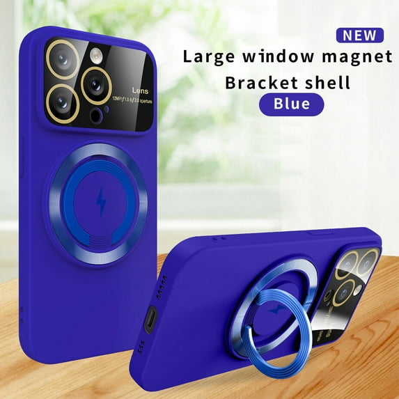 TECH CIRCLE Magnetic For iPhone 13 Pro Case,Compatible with MagSafe Military Grade Rugged Slim Stand Ring Holder Shockproof Protective Phone Cover for iPhone 13 Pro 6.1" 2021,Blue