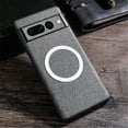 thumbnail image 1 of TECH CIRCLE Magnetic Mag Safe Case for Google Pixel 8 Pro, Business Cloth Fabric Texture PU Leather Shockproof Protective Case Non-Slip Anti-Scratch Full Body Phone Cover for Google Pixel 8 Pro,Gray, 1 of 9