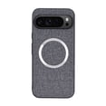 thumbnail image 1 of TECH CIRCLE Magnetic Mag Safe Case for Google Pixel 9 Pro/Pixel 9, Business Cloth Fabric Texture PU Leather Shockproof Protective Case Non-Slip Anti-Scratch Cover for Google Pixel 9 Pro/Pixel 9,Gray, 1 of 7