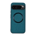 thumbnail image 1 of TECH CIRCLE Magnetic Mag Safe Case for Google Pixel 9 Pro/Pixel 9, Business Cloth Fabric Texture PU Leather Shockproof Protective Case Non-Slip Anti-Scratch Cover for Google Pixel 9 Pro/Pixel 9,Green, 1 of 7