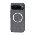 thumbnail image 1 of TECH CIRCLE Magnetic Mag Safe Case for Google Pixel 9 Pro XL, Business Cloth Fabric Texture PU Leather Shockproof Protective Case Non-Slip Anti-Scratch Cover for Google Pixel 9 Pro XL,Gray, 1 of 7