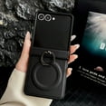 thumbnail image 1 of TECH CIRCLE Magnetic Phone Case for Motorola Razr 50 Ultra 2024 6.9" with Hinge Cover Protection/Rotating Ring Holder Kickstand, Compatible with MagSafe, Anti-Scratch Protective Slim Thin Case, Black, 1 of 6