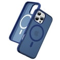thumbnail image 1 of TECH CIRCLE Magnetic Phone Case for iPhone 14 Pro Max (2022 Release) 6.7", Compatible with MagSafe, Woven Texture Translucent Back Cover, Shockprooof Protective Lightweight Slim Case, Blue, 1 of 9