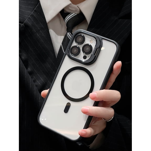 TECH CIRCLE Magnetic Shockproof For iPhone 14 Pro Max Case Compatible with MagSafe,Military-Grade Protective Kickstand Slim Case Built-in Camera Stash Stand for Apple iPhone 14 Pro Max 6.7" 2022,Black