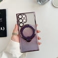 thumbnail image 1 of TECH CIRCLE Magnetic Shockproof For Galaxy S23 Ultra Case Compatible with MagSafe Military Drop Protection Sturdy Stand Slim Bling Sparkle Magnetic Protective Case for Galaxy S23 Ultra 2023,Darkpurple, 1 of 7
