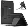 thumbnail image 1 of TECH CIRCLE Magnetic Stand Case for Samsung Galaxy Tab A8 10.5 Inch 2022 Release - Multiple Angles Shockproof Rugged Soft TPU Cover with Pencil Holder Card Slots Auto Sleep/Wake Smart Case,Black, 1 of 8