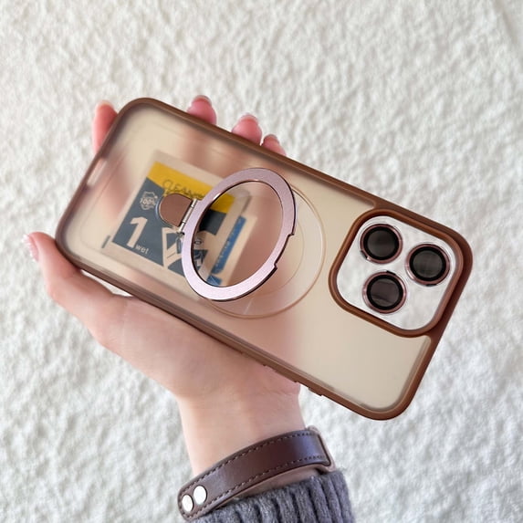 TECH CIRCLE Magnetic for iPhone 11 Pro Max Case with Invisible Stand Compatible with MagSafe, Full Camera Lens Protector Military Drop Protection Translucent Slim Case for iPhone 11 Pro Max,Gold