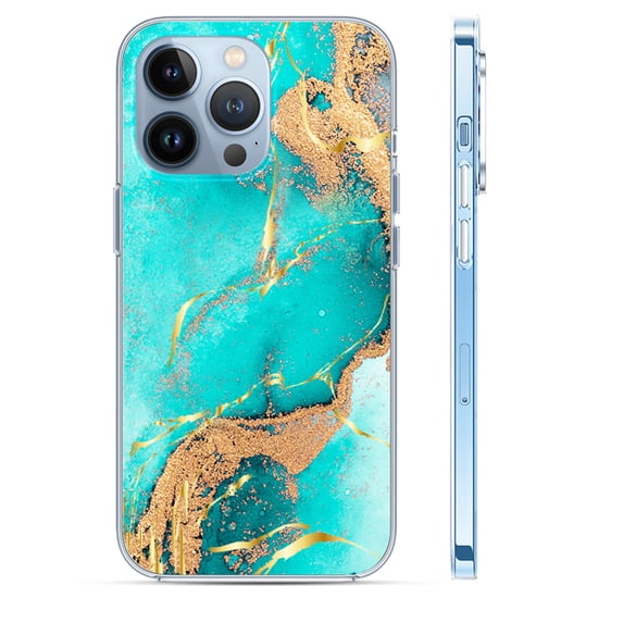 TECH CIRCLE Marble Patterned Case For iPhone 14 Pro Max 6.7-inch 2022,Ultra Slim Soft TPU Protective Case Shockproof Lightweight Cover for iPhone 14 Pro Max -D