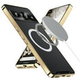 thumbnail image 1 of TECH CIRCLE Metal Plating case for Google Pixel 8, Luxury Ultra Thin Compatible with Magsafe Wireless Charging Camera Lens Protection Anti-Drop Frosted Back Panel Cover for Google Pixel 8 6.2", Gold, 1 of 9