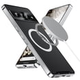 thumbnail image 1 of TECH CIRCLE Metal Plating case for Google Pixel 8, Luxury Ultra Thin Compatible with Magsafe Wireless Charging Camera Lens Protection Anti-Drop Frosted Back Panel Cover for Google Pixel 8 6.2", Silver, 1 of 9