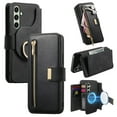 thumbnail image 1 of TECH CIRCLE for Moto G Power 5G (2024) Phone Case 6.7", Magnetic Back Cover with Removable Flip Wallet Case, with Card Slots/Pocket/Ring Holder Grip, Compatible with MagSafe, PU Leather Case, Black, 1 of 11