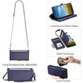 thumbnail image 1 of TECH CIRCLE for Moto G Power 5G Case 6.7" 2024 Model, Classic Flip Wallet Case with Card Slots & Cash Pocket & Zipper Pocket, PU Leather Protective Fold Cover with Shoulder Strap & Lanyard, Darkblue, 1 of 10