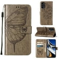 thumbnail image 1 of TECH CIRCLE for Motorola Moto G Stylus 5G (2022) Wallet Case, Embossed Butterfly PU Leather Credit Card Holder Slots Full Body Protection Kickstand Flip Folio Shockproof TPU Phone Cover,Gray, 1 of 6