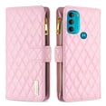 thumbnail image 1 of TECH CIRCLE Motorola Moto G71 5G Case 6.4" Phone 2022 - 9 Cards Slots Zipper Pocket Wallet Shockproof Protective Flip Cover Stand Case With Hand Strap for Girls Women - Pink, 1 of 6