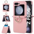 thumbnail image 1 of TECH CIRCLE for Motorola Razr Plus/Moto Razr 40 ultra 2023 Case,Premium PU Leather Card Slot Ring Holder Back Cover All-Round Protection Phone Case for Motorola Razr Plus/Moto Razr 40 ultra,Pink, 1 of 7