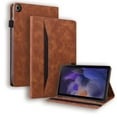 thumbnail image 1 of TECH CIRCLE Multi-Functional PU Leather Case for Samsung Galaxy Tab A9 8.7" with Card Slots Kickstand Function Anti-Scratch Shockproof Business Men Women Case for Galaxy Tab A9 2023 X110/X115,Brown, 1 of 9