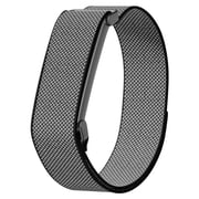 TECH CIRCLE Nylon Hook and Loop Watch Band Replacement for Google Fitbit Air, 18mm Adjustable Woven Replacement Strap, 175 to 240mm Wrist, Black