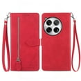 thumbnail image 1 of TECH CIRCLE For OnePlus 12R Wallet Case,Embossed Flower PU Leather Folio Flip Protective Zipper Wrist Strap RFID Blocking Card Holder Stand Case for OnePlus 12R 6.78" 2024,Red, 1 of 7