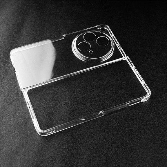 TECH CIRCLE for OnePlus Open Case, Ultra Thin Transparent Hard Plastic Plating Crystal Cover Finish Anti-Scratch Shookproof Protection Anti-Yellowing Case for One Plus Open 5G Case 2023