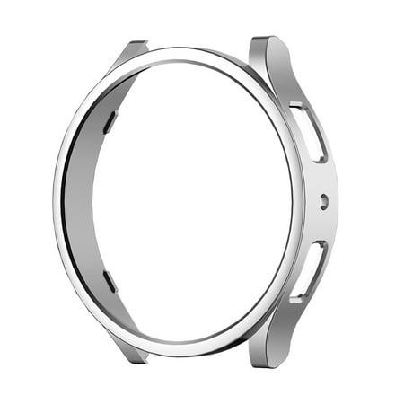 TECH CIRCLE PC Case for Galaxy Watch 4 (40mm) 2021 Model ?SM-R860NZ - Premium Hard Plastic Smartwatch Case Slim Lightweight Protective Protector, Silver