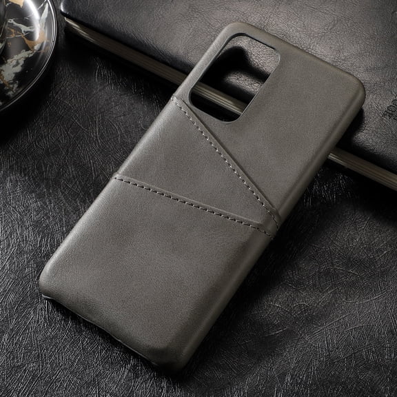 TECH CIRCLE PU Leather Card Case For Galaxy A25 5G,Slim Lightweight Soft Back Cover Grip Protective Classic Business Women Men Cases with Card Slot for Samsung Galaxy A25 6.5" 2023,Gray