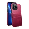 thumbnail image 1 of TECH CIRCLE PU Leather Card Case For iPhone 15,Slim Lightweight Soft Back Cover Grip Protective Classic Business Women Men Cases with Card Slot for Apple iPhone 15 6.1" 2023,Rose, 1 of 7