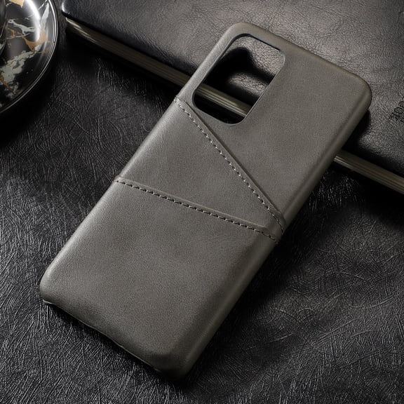 TECH CIRCLE PU Leather Card Case For OnePlus 7T,Slim Lightweight Soft Back Cover Grip Protective Classic Business Women Men Cases with Card Slot for OnePlus 7T 6.55" 2019,Black