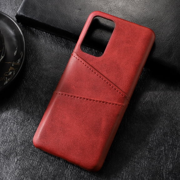 TECH CIRCLE PU Leather Card Case For OnePlus 7T,Slim Lightweight Soft Back Cover Grip Protective Classic Business Women Men Cases with Card Slot for OnePlus 7T 6.55" 2019,Gray