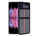 thumbnail image 1 of TECH CIRCLE PU Leather Case Compatible With Samsung Galaxy Z Flip 3,Ultra Silm Flip With Shockproof Dust/Dirt Proof Case for Samsung Galaxy Z Flip 3 6.7 inch. Gray, 1 of 8