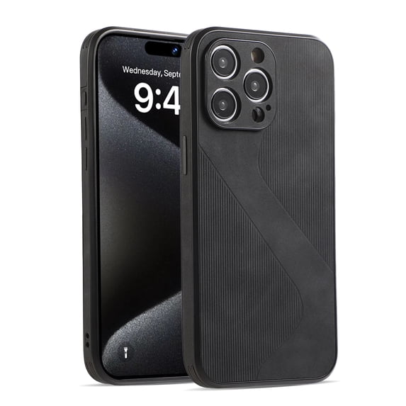 TECH CIRCLE PU Leather Case For iPhone 11 Pro,Men Women Luxury Slim Business Back Cover Soft Bumper Rugged Grip Shockproof Full Body Protective Phone Cases for Apple iPhone 11 Pro 5.8" 2019,Black