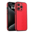thumbnail image 1 of TECH CIRCLE PU Leather Case For iPhone 12 Mini,Men Women Luxury Slim Business Back Cover Soft Bumper Rugged Grip Shockproof Full Body Protective Phone Cases for Apple iPhone 12 mini 5.4" 2020,Red, 1 of 3