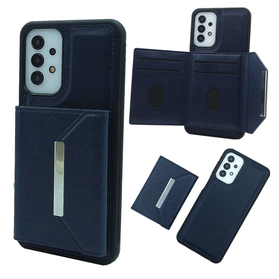 TECH CIRCLE Phone Case for Google Pixel 7 Pro (6.7") 2022 Release Cell Phone, Lightweight Case with Removable Magnetic Wallet, PU Leather Material Classic Look Protective Cover for Women/Men, Darkblue