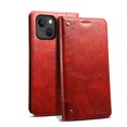 thumbnail image 1 of TECH CIRCLE Phone Case for iPhone 15 (2023) - PU Leather Protective Shell Durable Soft Silicone Back Cover Magnetic Folio Wallet Phone Case with Card Holder/Pocket/Stand Feature, Red, 1 of 6