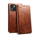 thumbnail image 1 of TECH CIRCLE Phone Case for iPhone 15 (2023) - PU Leather Protective Shell Durable Soft Silicone Back Cover Magnetic Folio Wallet Phone Case with Card Holder/Pocket/Stand Feature, Khaki, 1 of 6