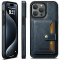 thumbnail image 1 of TECH CIRCLE Practical Case for iPhone 12 Pro Max (6.7") 2020 Phone - PU Leather Protective Case with Removable Magnetic Wallet & Stand & Work with MagSafe Device Fearures, Lightweight Cover, Blue, 1 of 8
