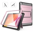 thumbnail image 1 of TECH CIRCLE Rugged Case for (2021/2020/2019) Apple iPad 10.2-inch (9th/8th/7th Generation) Tablets - Shockproof Kickstand Case with Screen Protector (Rosegold), 1 of 7