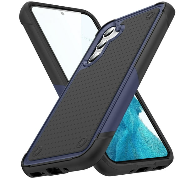 TECH CIRCLE Rugged Case For Galaxy A03 Core, Military Grade Shockproof Protective Bumper Anti-Scratch Dual Layers Phone Case Cover for Samsung Galaxy A03 Core 6.5" 2021,Navyblue