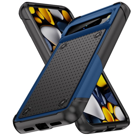 TECH CIRCLE Rugged Case For Google Pixel 7, Military Grade Shockproof Protective Bumper Anti-Scratch Dual Layers Phone Case Cover for Google Pixel 7 6.3" 2022,Navyblue