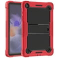 thumbnail image 1 of TECH CIRCLE Rugged Case for Samsung Galaxy Tab A9 8.7", Three-Layer Hybrid Multi-Functional Kickstand Case Heavy Duty Shockproof Protective Case for Samsung Galaxy Tab A9 8.7 Inch 2023,Black + Red, 1 of 6