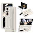 thumbnail image 1 of TECH CIRCLE Rugged Case for Samsung Galaxy Z Fold 4 Case with Built-in Screen Protector, Invisible Kickstand,Hinge Protector Lens Protection Shockproof Case with Stylus Pen for Samsung Z Fold 4,White, 1 of 7