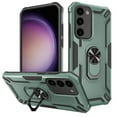 thumbnail image 1 of TECH CIRCLE Rugged Cool Case for Samsung Galaxy S22 6.1" 2022 - Protective Hard Shell Case [Built-in Sturdy Kickstand / Phone Ring Holder] Compatible with Magnetic Car Mount Phone Cover, Dark Green, 1 of 1