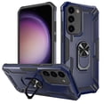 thumbnail image 1 of TECH CIRCLE Rugged Cool Case for Samsung Galaxy S23 6.1" 2023 - Protective Hard Shell Case [Built-in Sturdy Kickstand / Phone Ring Holder] Compatible with Magnetic Car Mount Phone Cover, Navy Blue, 1 of 1